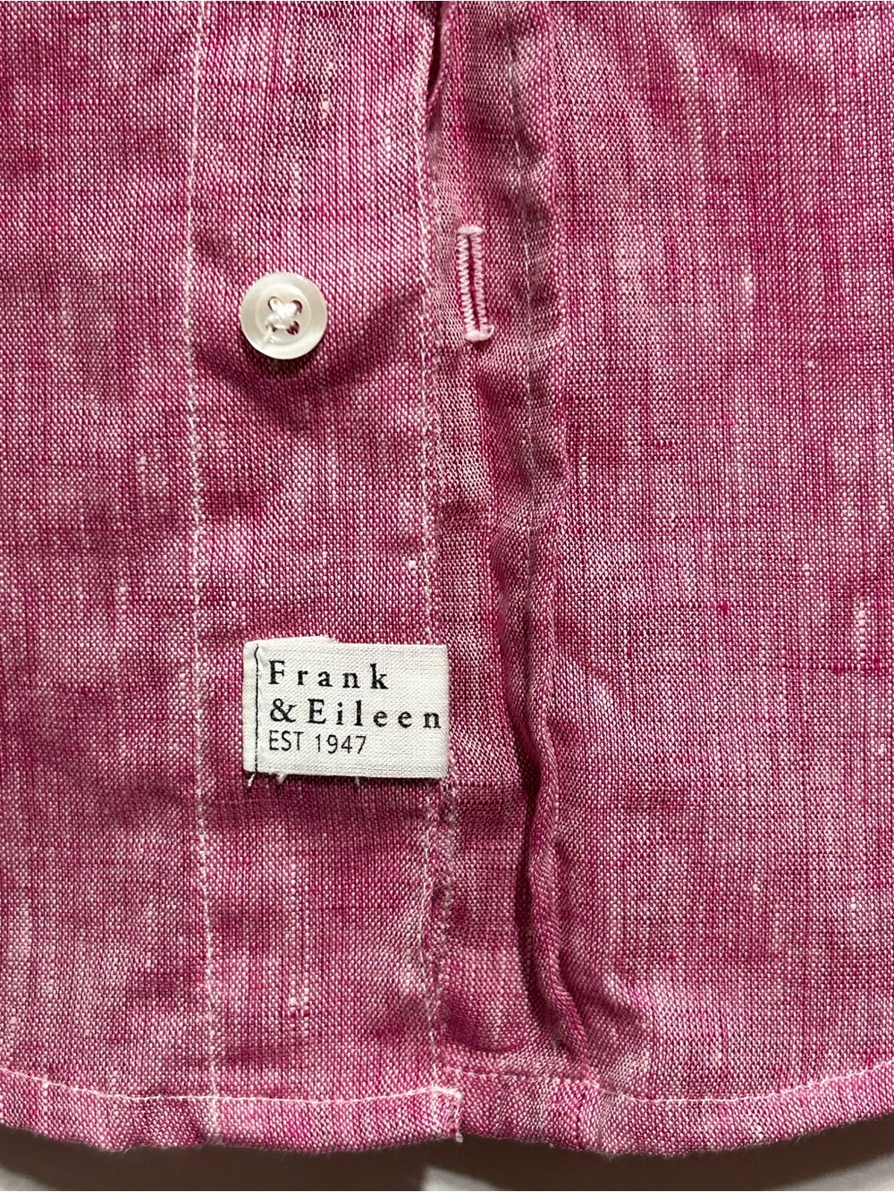 Frank and Eileen 100% Linen Barry Long Sleeve Button Up Shirt Womens Size XS - Picture 10 of 13